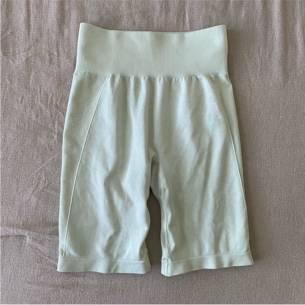 Gymshark Women's High-Waist Light Mint Athletic Shorts
